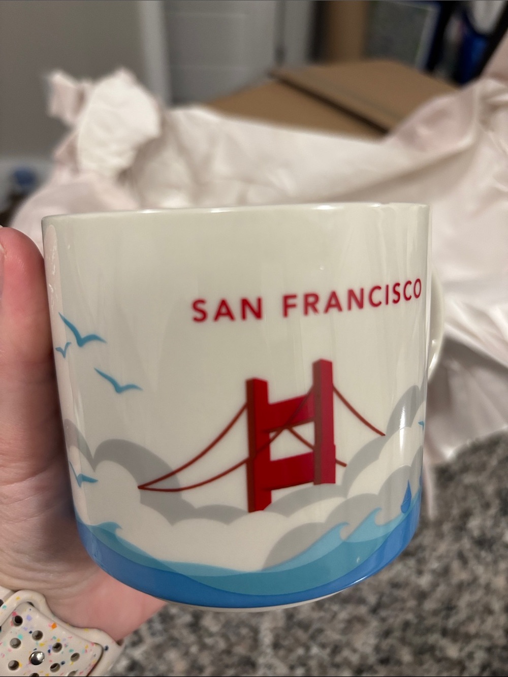 Starbucks San Francisco Red Bridge Ceramic Mug
